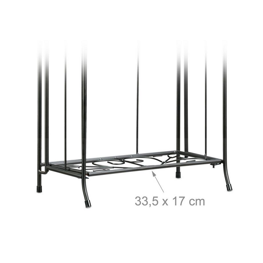 B2X Support à fleurs en métal 2 étagères  