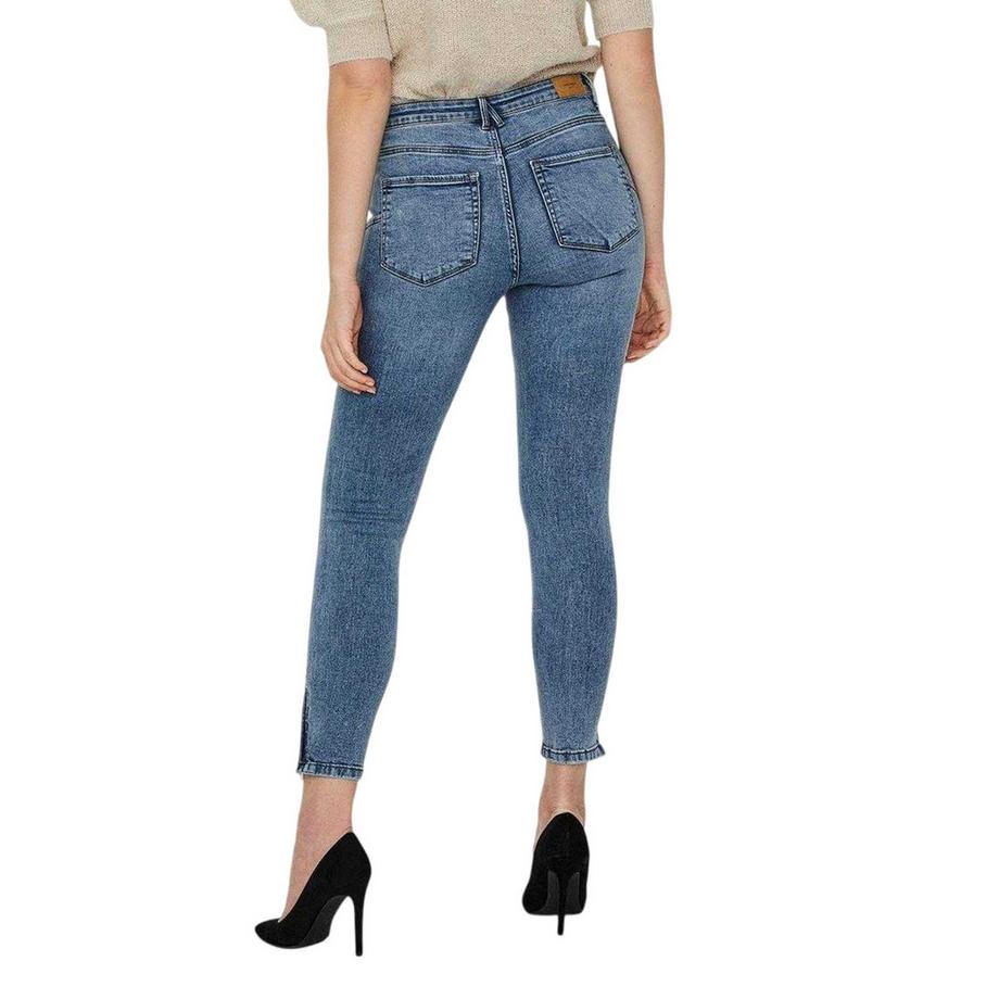 VERO MODA Jeans Skinny avec Fermetures Éclair aux Chevilles  