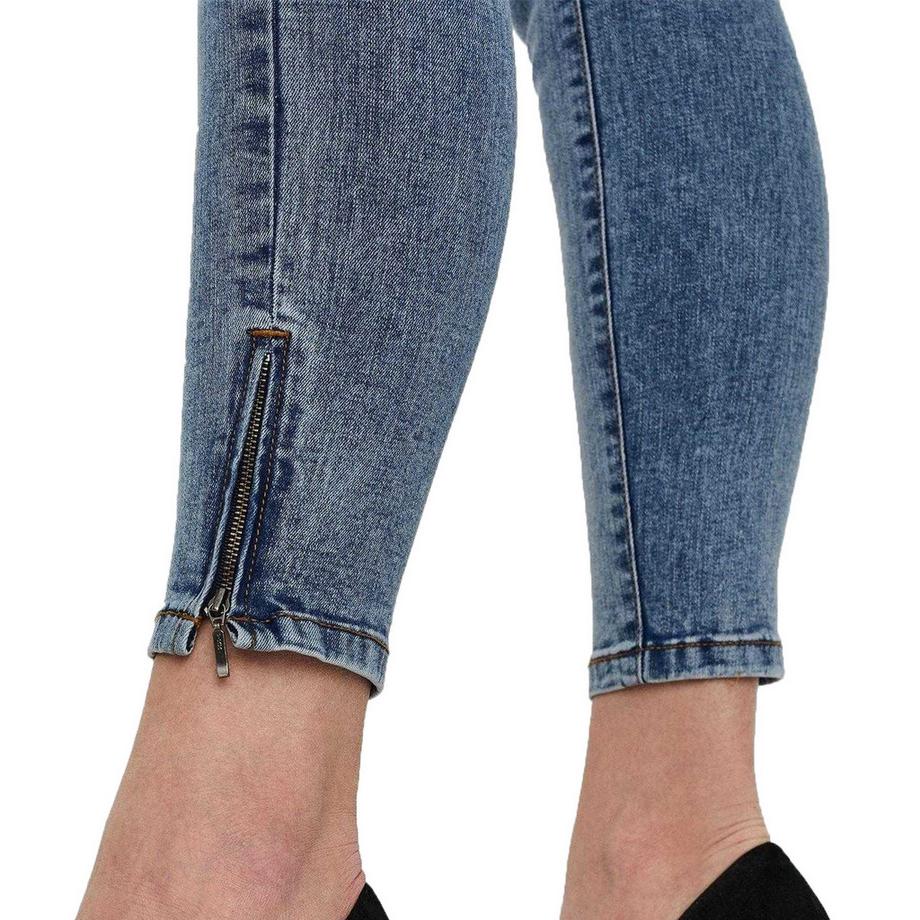 VERO MODA Jeans Skinny avec Fermetures Éclair aux Chevilles  