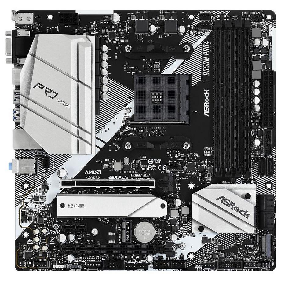 ASRock  B550M Pro4 (AM4, AMD B550, mATX) 