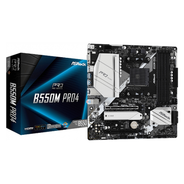 B550M Pro4 AMD B550 Socket AM4 micro ATX