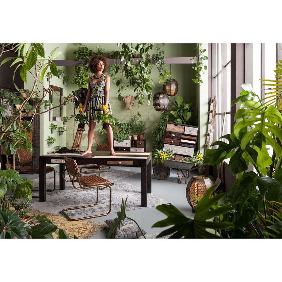 KARE Design Teppich Kelim Pop Grey 240x170cm  