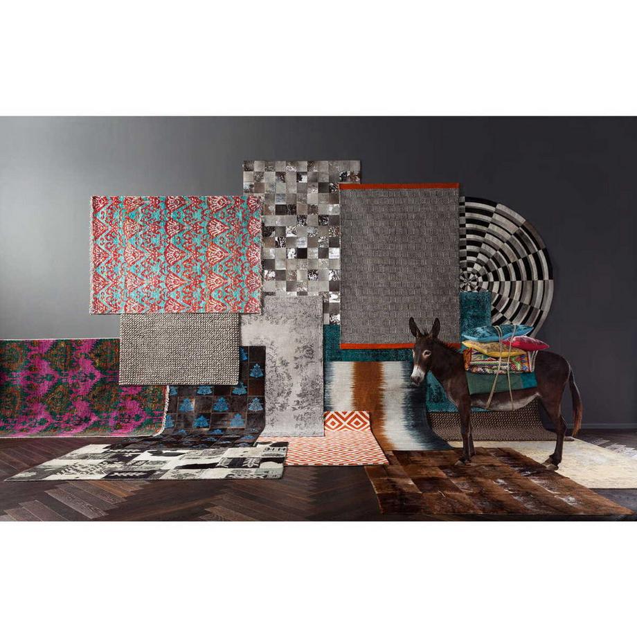 KARE Design Teppich Kelim Pop Grey 240x170cm  