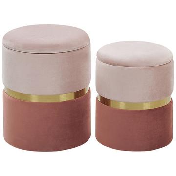 Pouf en Velours Glamour WICHITA