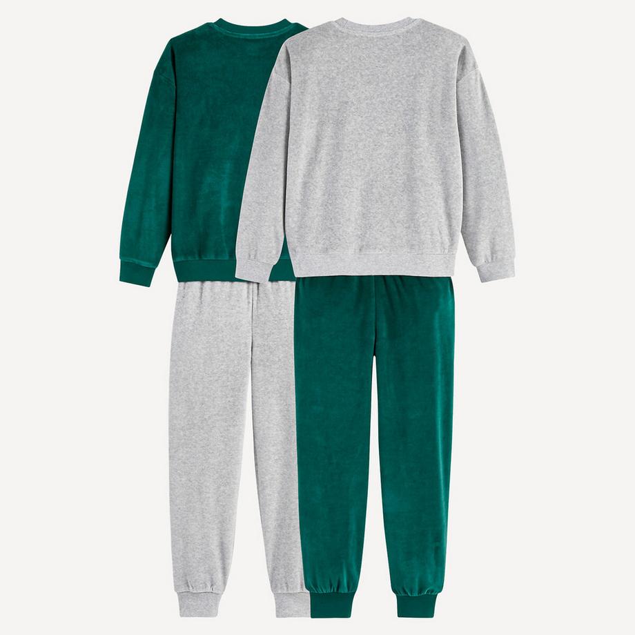 La Redoute Collections  Lot de 2 pyjamas en velours 
