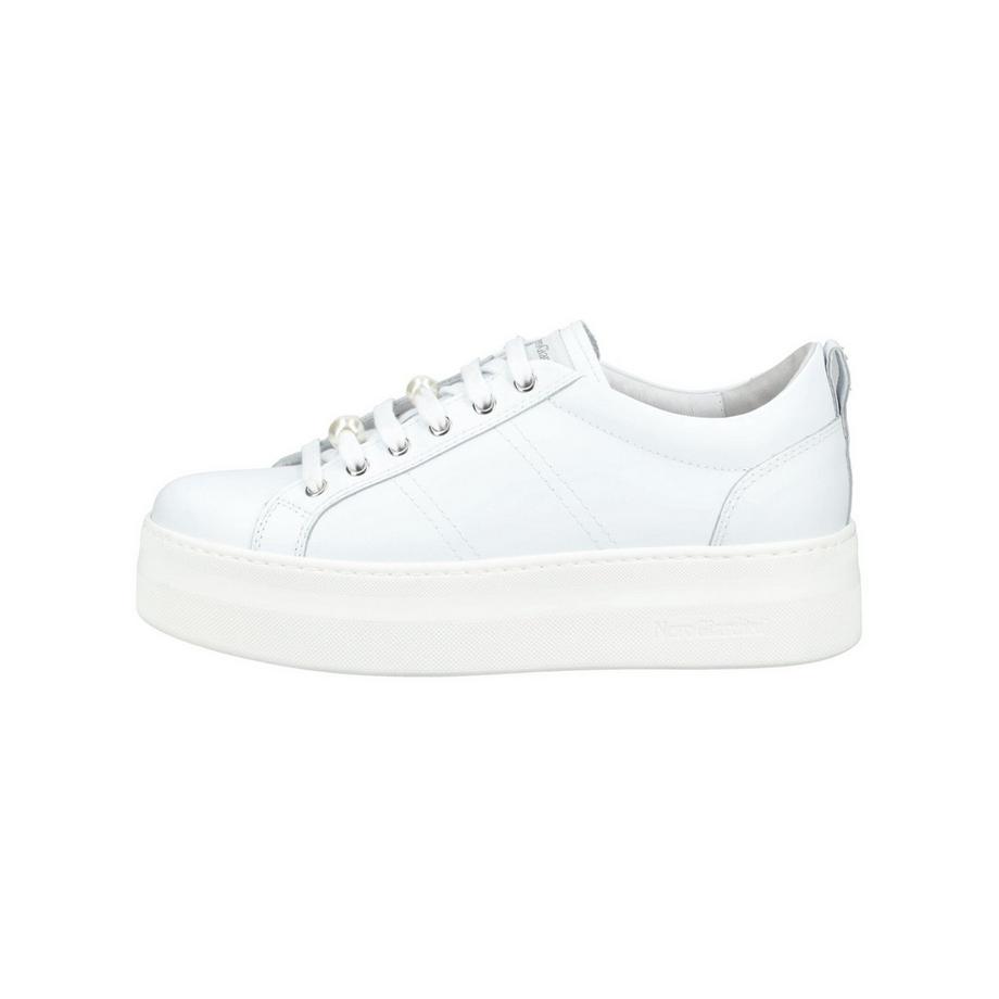 Nero Giardini Sneaker blanche à plateforme avec fleur en strass  