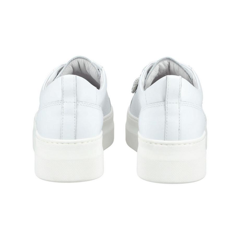 Nero Giardini Sneaker blanche à plateforme avec fleur en strass  
