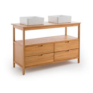 La Redoute Intérieurs Meuble sous double vasque en acacia L130cm  