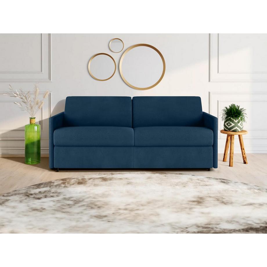 Vente-unique Schlafsofa 4Sitzer Stoff Liegefläche Matratzen CALIFE  