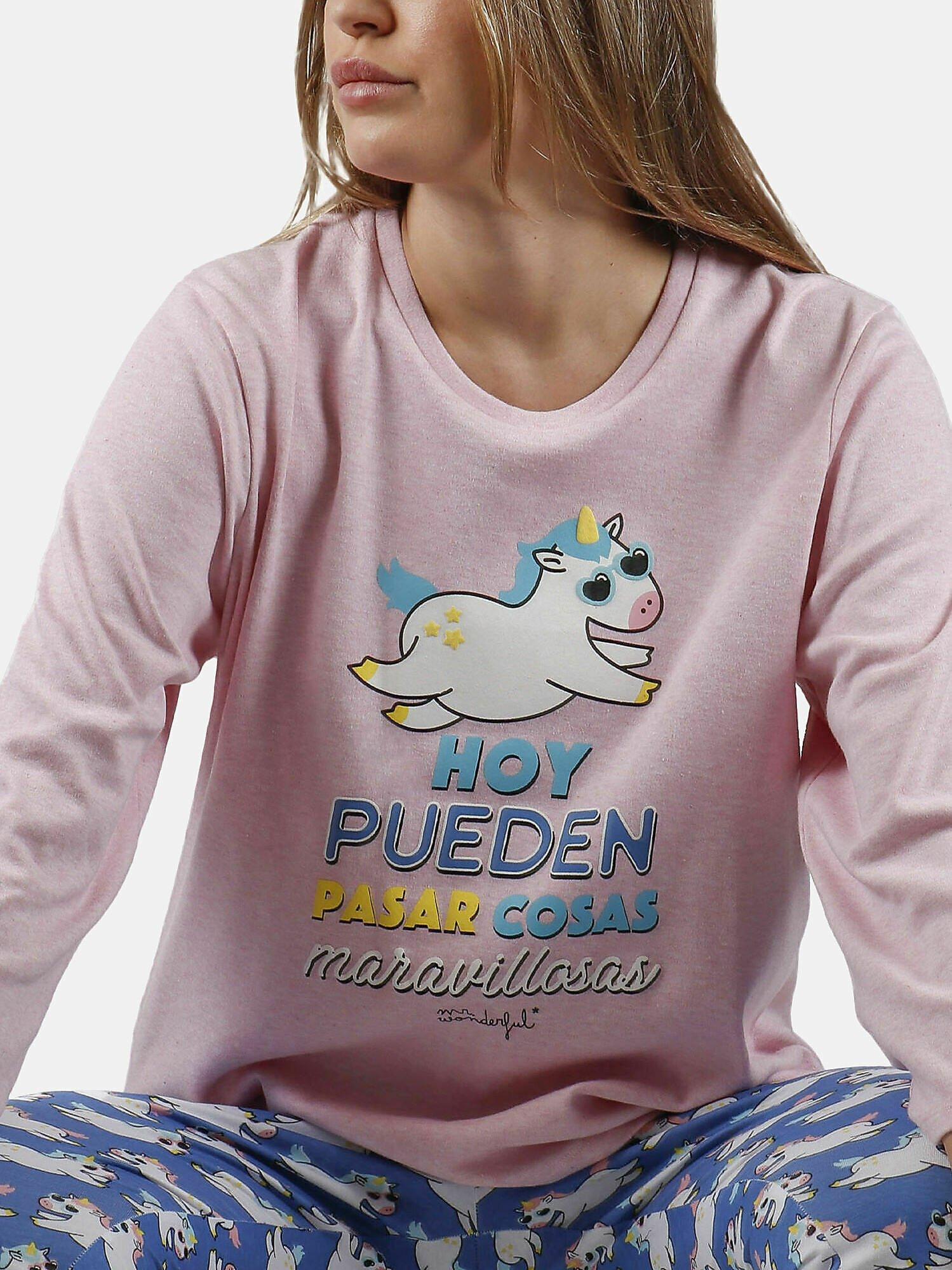 Admas  Pyjama Hausanzug Hose und Oberteil Unicornio Mr Wonderful 