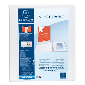 Classeur PP personnalisable Kreacover - 2 anneaux en D 25mm - A4 maxi x 10