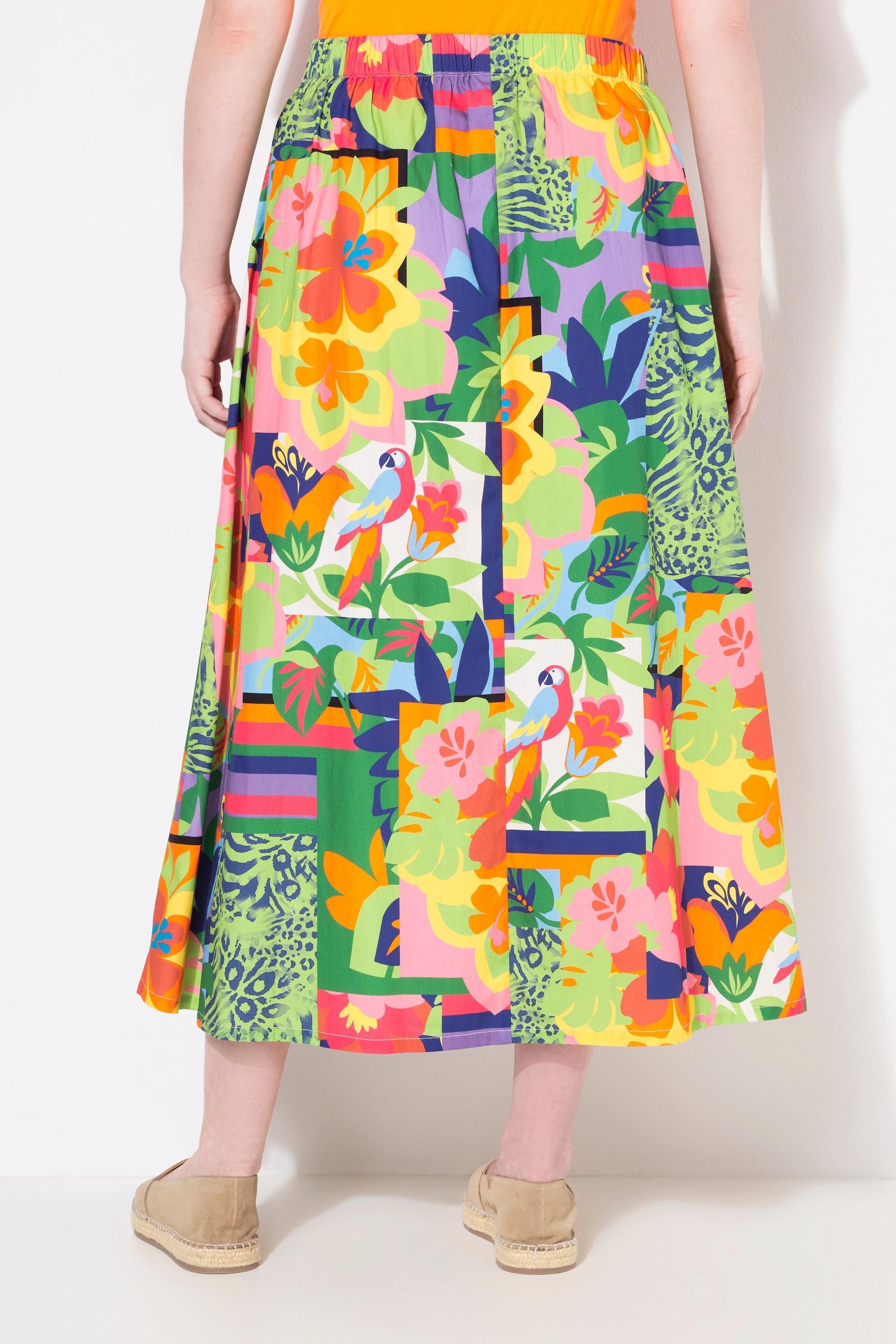 Ulla Popken Rock Patchdruck Komfortbund  