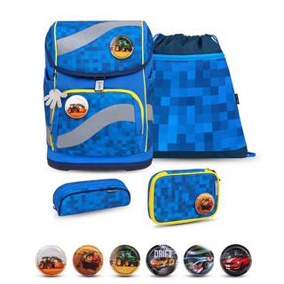 Belmil  SMARTY Schulrucksack 5-teiliges-Set Funky Blue 