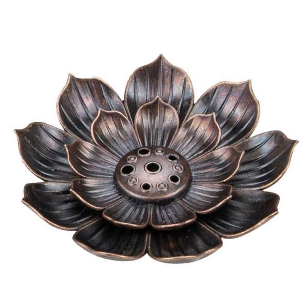 Northio Räucherstäbchenhalter, Lotus - Bronze  