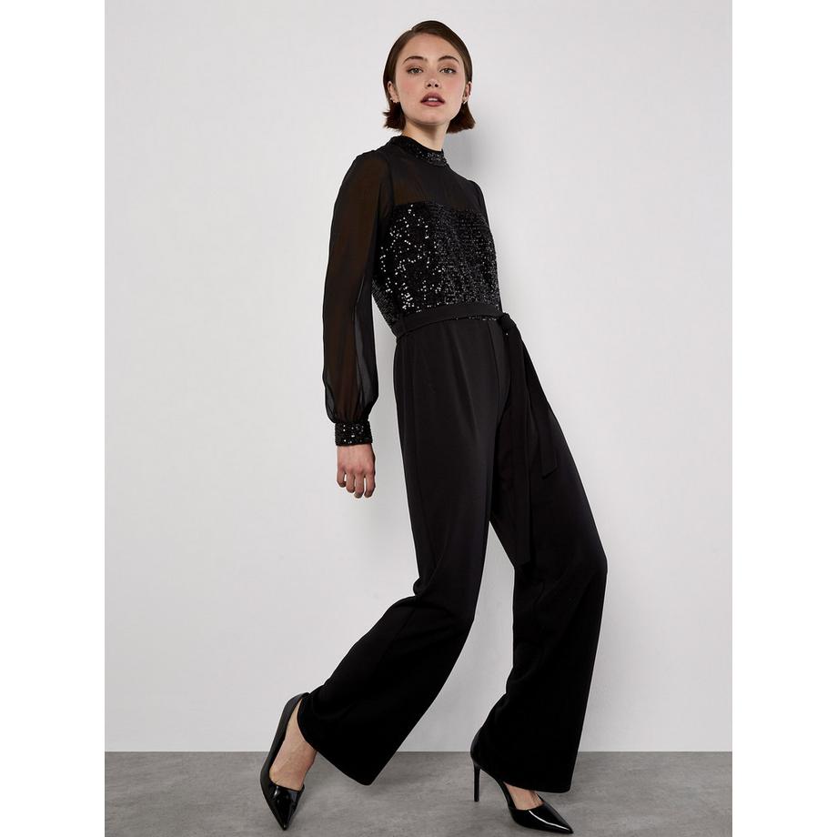 APRICOT Jumpsuit mit Paillettenverzierung  