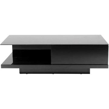 Table basse 120x60x36cm avec tiroir noir