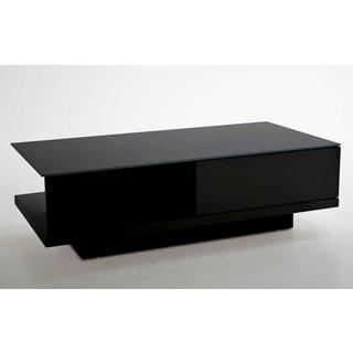 mutoni Table basse 120x60x36cm avec tiroir noir  