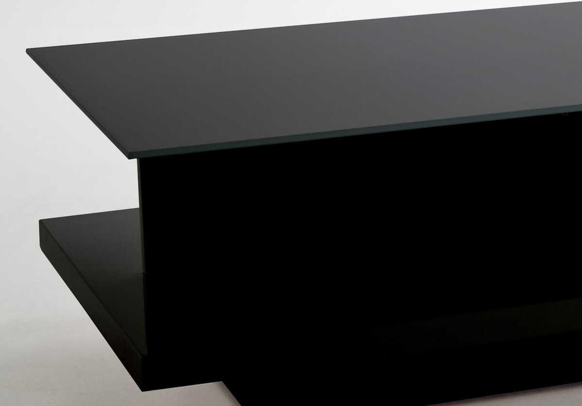 mutoni Table basse 120x60x36cm avec tiroir noir  