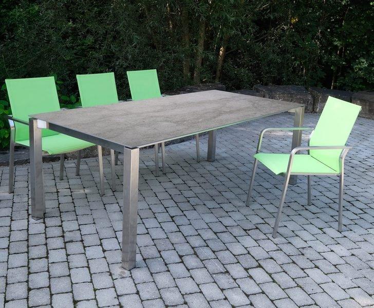 mutoni Tavolo da giardino Nevio 20 grigio nuvoloso 210-270x100  