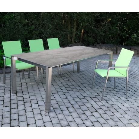 mutoni Tavolo da giardino Nevio 20 grigio nuvoloso 210-270x100  