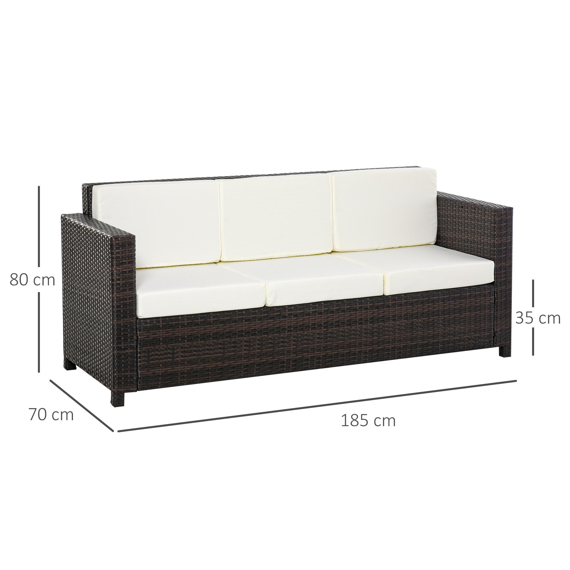 Outsunny Polyrattan Gartensofa  