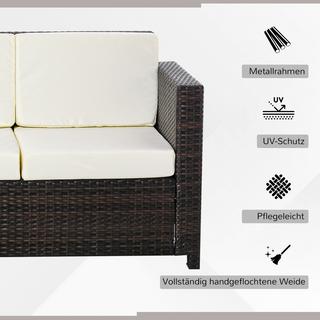 Outsunny Polyrattan Gartensofa  