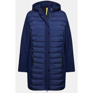 Ulla Popken HYPRAR Giacca Hybrid Softshell Trapuntata Collo Alto Cappuccio  