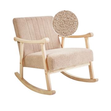 Fauteuil à bascule en Bouclé Rétro LEKNES
