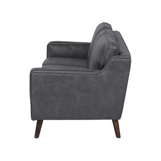 Beliani 3 Sitzer Sofa aus Kunstleder Industriell LOKKA  