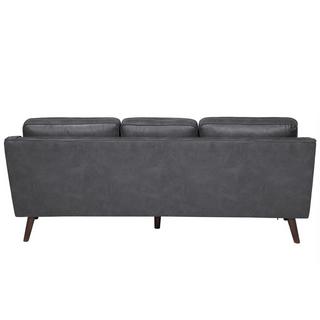 Beliani 3 Sitzer Sofa aus Kunstleder Industriell LOKKA  