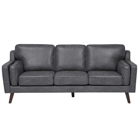 Beliani 3 Sitzer Sofa aus Kunstleder Industriell LOKKA  