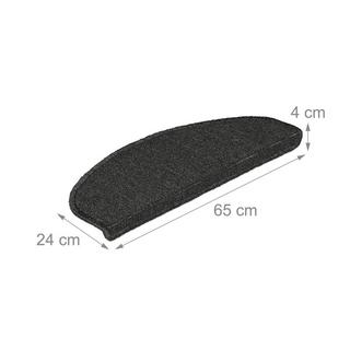 Northix Abgerundete Treppenstufen, 15er-Set  