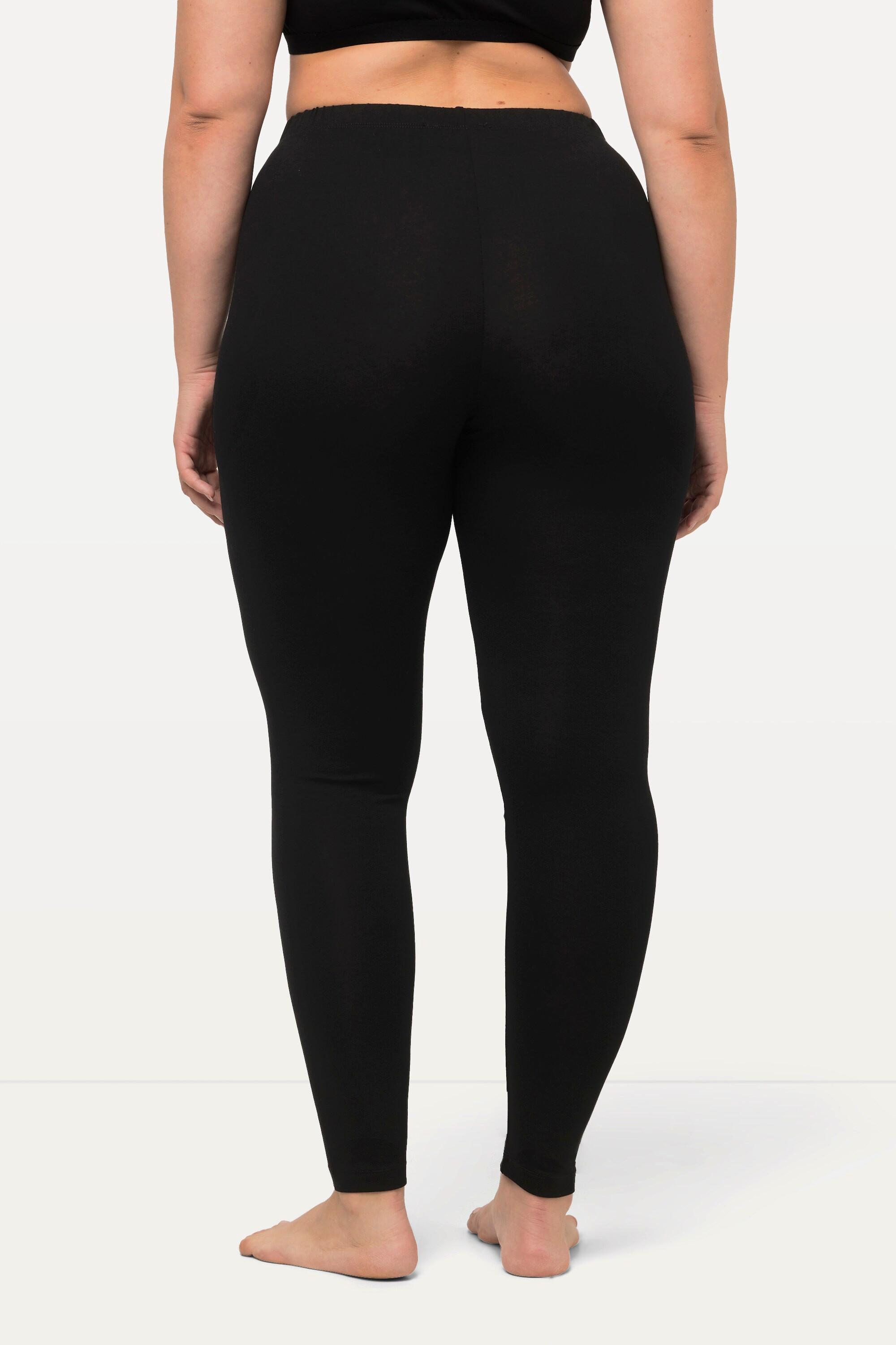 Ulla Popken  Leggings dal taglio aderente lunghi fino al polpaccio con cintura elastica 