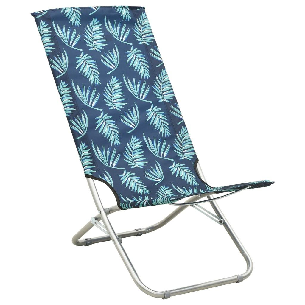 VidaXL Chaise de plage tissu  