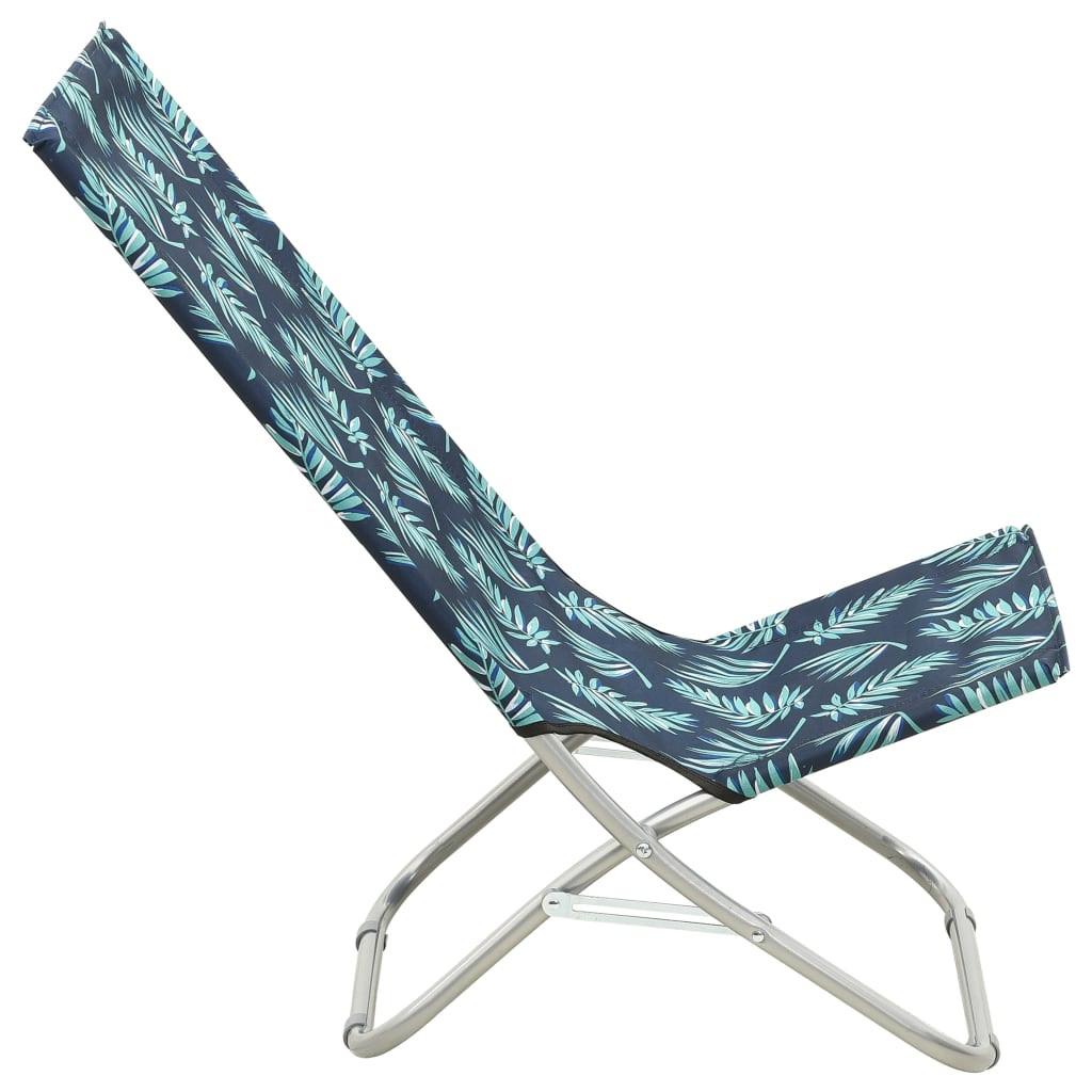 VidaXL Chaise de plage tissu  