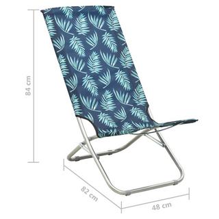 VidaXL Chaise de plage tissu  