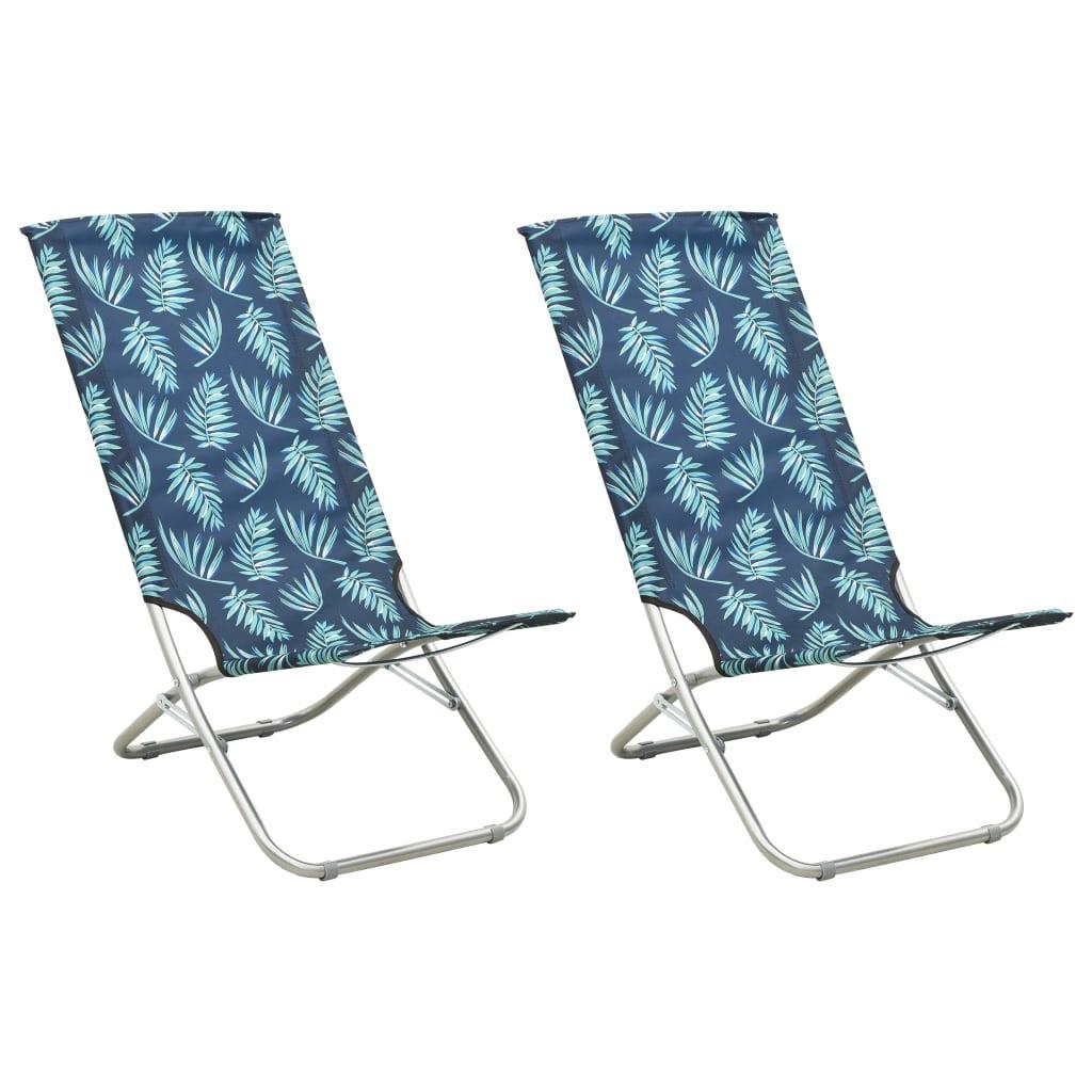 VidaXL Chaise de plage tissu  