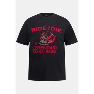 JP1880  T-Shirt, Halbarm, Ride or Die Print, Rundhals 