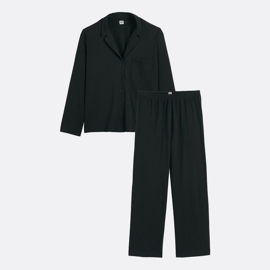 La Redoute Collections Pyjama Manches Longues Jersey de Coton  