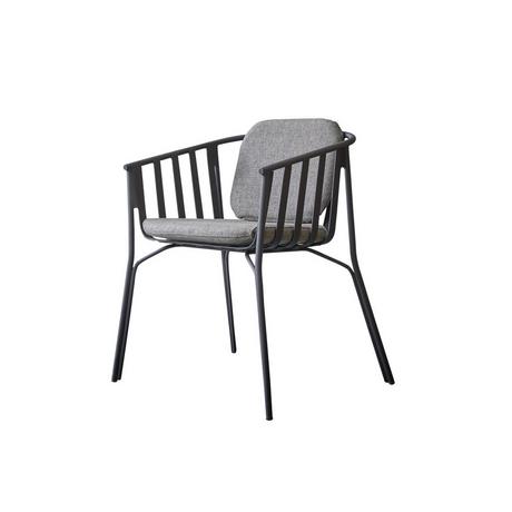 Tikamoon Fauteuil en aluminium et tissu Grazi  