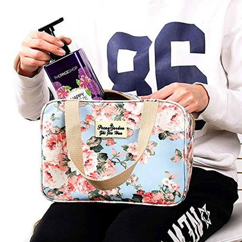 Only-bags.store  Trousse de toilette à suspendre, grande, portable, étanche, trousse à cosmétiques, trousse de rasage, organisateur de maquillage, articles de toilette, salle de bain 