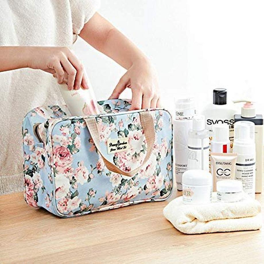 Only-bags.store  Trousse de toilette à suspendre, grande, portable, étanche, trousse à cosmétiques, trousse de rasage, organisateur de maquillage, articles de toilette, salle de bain 