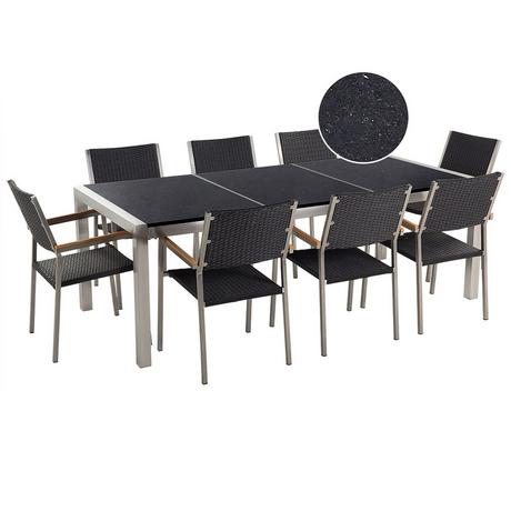 Beliani Set da pranzo per 8 persone en Granito Industriale GROSSETO  