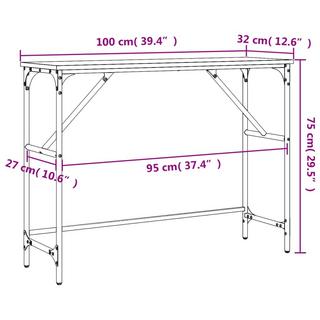 VidaXL Table console bois d'ingénierie  