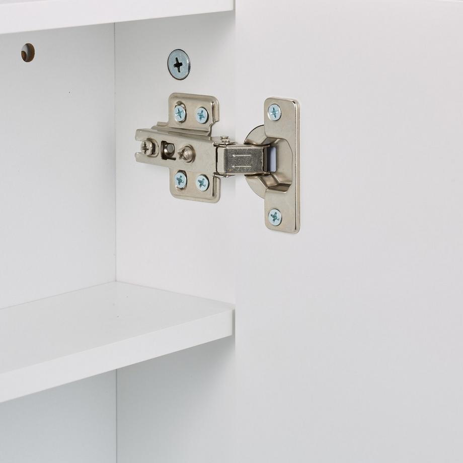 Northix Armoire de toilette avec miroir, 3 compartiments  