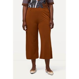 Ulla Popken  Jupe-culotte longueur mollet, tissu fluide. Jambe large et taille élastique. 