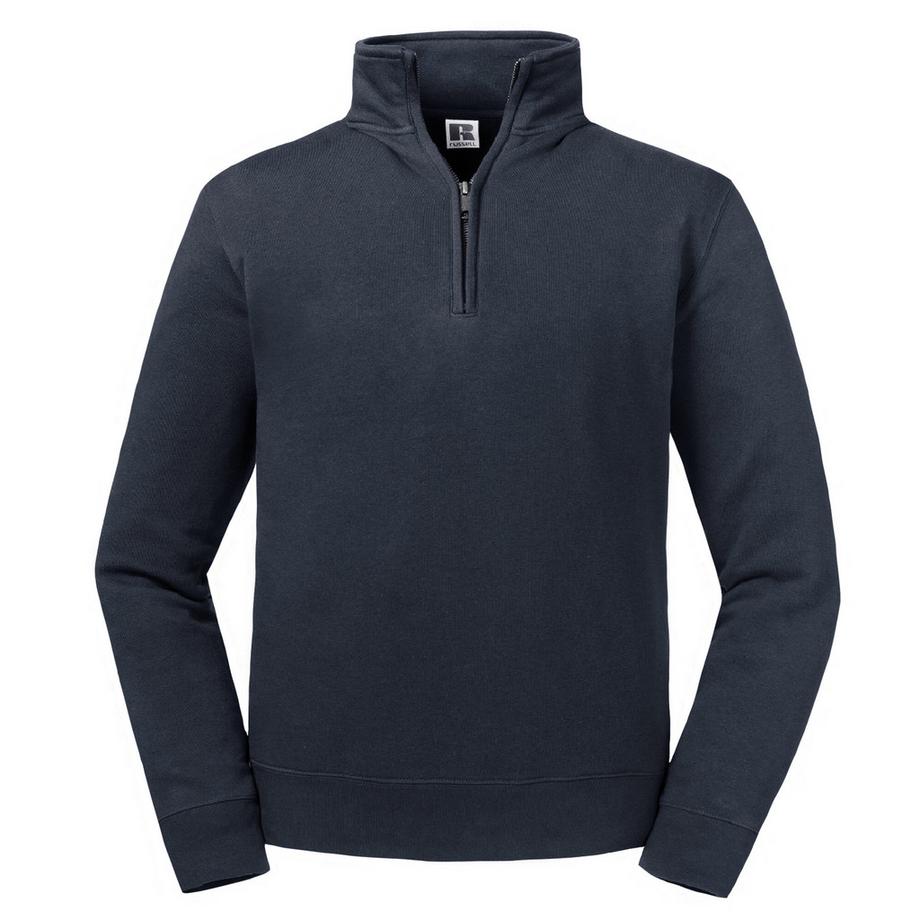 Authentic Sweatshirt mit kurzem Reißverschluss