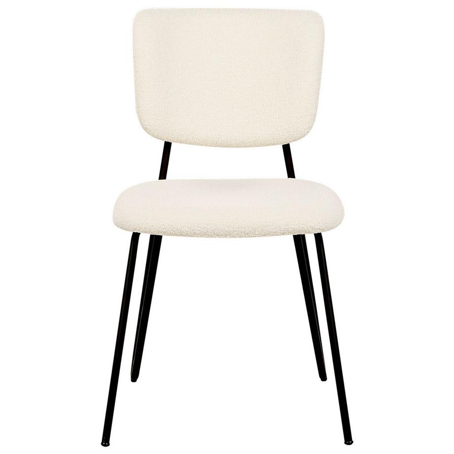 Beliani Set di 2 sedie da pranzo en Bouclé Moderno NELKO  