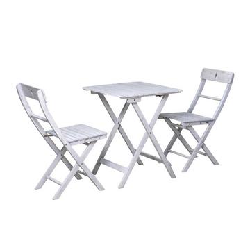 Dinette da giardino grigio acacia 58 (3 pezzi)