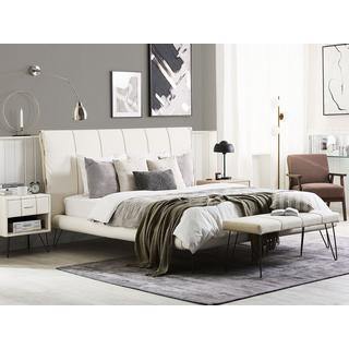 Beliani Bett mit Lattenrost aus Kunstleder Modern BETIN  